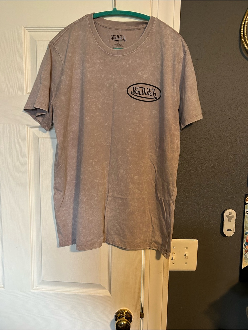 Von Dutch Short-Sleeve Mineral Wash Lavender Tee